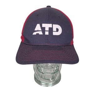 NV Caps ATD Trucker Hat Navy Blue Red Mesh Snapback Baseball Cap